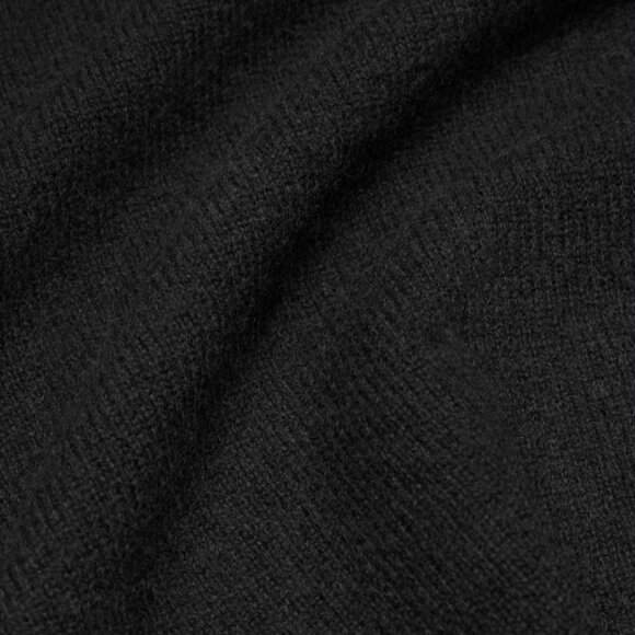 NWT Aritzia Feather Cashmere Relaxed V-neck Sweater Black S - Picture 8 of 8